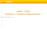AMUE – SIFAC Formation « Virements Réajustements  »