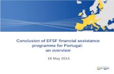 Conclusion of EFSF financial assistance programme for Portugal:  an overview  18 May 2014