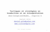 Tactiques et stratégies en traduction et en interprétation Basic Concepts and Models …, chapitre 8