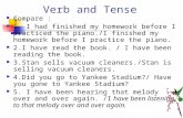 Verb and Tense