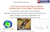 Infra-red remote sensing of organic compounds in the Upper Troposphere