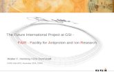 The Future International Project at GSI -  FAIR - F acility for  A ntiproton and  I on  R esearch