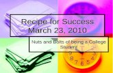 Recipe for Success March 23, 2010