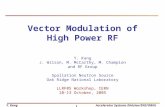 Vector Modulation of High Power RF