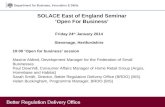 Friday 24 th  January 2014 Stevenage, Hertfordshire 10:00 ‘Open for business’ session