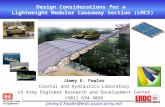 Design Considerations for a  Lightweight Modular Causeway Section (LMCS)
