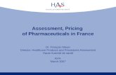 Assessment, Pricing  of Pharmaceuticals in France