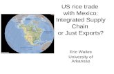 US rice trade  with Mexico: Integrated Supply Chain  or Just Exports?