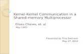 Kernel-Kernel Communication in a Shared-memory Multiprocessor   Eliseu Chaves, et. al.    May 1993