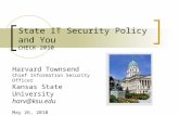State IT Security Policy and You CHECK 2010