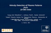 Velocity Detection of Plasma Patterns from 2D BES Data