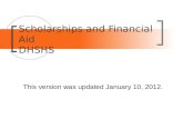 Scholarships and Financial Aid DHSHS