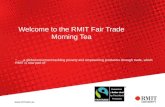 Welcome to the RMIT Fair Trade Morning Tea