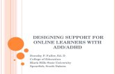 Designing Support for Online Learners with ADD/ADHD