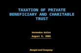 TAXATION OF PRIVATE BENEFICIARY AND CHARITABLE TRUST