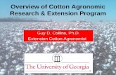 Guy D. Collins, Ph.D. Extension Cotton Agronomist