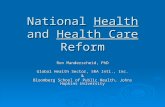 National  Health  and  Health Care  Reform