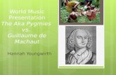 World Music Presentation The Aka Pygmies vs.  Guillaume de Machaut
