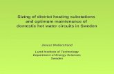 Sizing of district heating substations  and optimum maintenance of