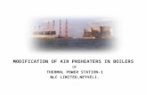 MODIFICATION OF AIR PREHEATERS IN  BOILERS  OF THERMAL  POWER STATION-1 NLC  LIMITED,NEYVELI.