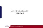 An introduction to   RADAR