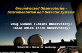 Ground-based Observatories - Instrumentation and Detector Systems