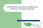 HKSAR Governmentâ€™s Efforts to Address Climate Change