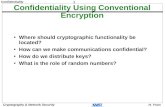 Confidentiality Using Conventional Encryption