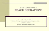 CONTEMPORARY PEACE OPERATIONS