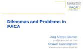 Dilemmas and Problems in PACA