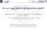 Do we need WVRs for geodetic VLBI?