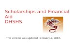 Scholarships and Financial Aid DHSHS