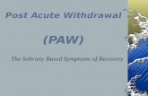 Post Acute Withdrawal (PAW)