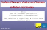 Surface Plasmons devices and leakage                   radiation microscopy