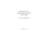 Hardware &  Operating System Overview Ch.1 and Ch.2