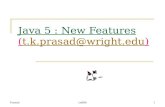 Java 5 : New Features ( t.k.prasad@wright )