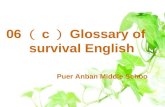 06 （ c ） Glossary of        survival English