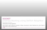 EGOIST   Overlay Routing using Selfish Neighbor Selection