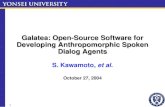 Galatea: Open-Source Software for Developing Anthropomorphic Spoken Dialog Agents