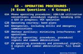 G2 - OPERATING PROCEDURES  [6 Exam Questions - 6 Groups]