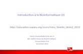 Introduction à la Bioinformatique (2)