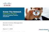Know The Network Maintain Phase Internal Leading Practice Document