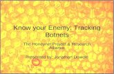Know your Enemy: Tracking Botnets
