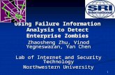 Using Failure Information Analysis to Detect Enterprise Zombies