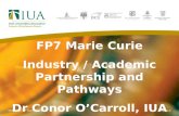 FP7 Marie Curie Industry / Academic Partnership and Pathways Dr Conor O’Carroll, IUA