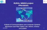RURAL WINGS project FP6-516161