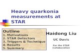 Heavy quarkonia measurements  at STAR
