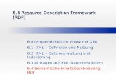 6.4 Resource Description Framework (RDF)