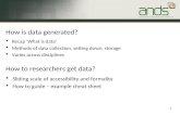 How is data generated?