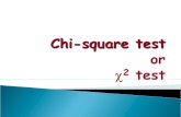 Chi-square test or c 2  test